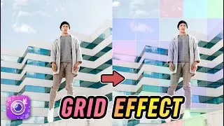 How to Use Grid Effect | Photo Editing Tutorial | YouCam Perfect #Shorts