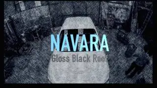 Nissan Navara Roof Wrapped Black by ProWraps.co.uk