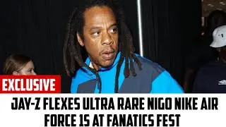 JAY-Z FLEXES ULTRA RARE NIGO NIKE AIR FORCE 1S AT FANATICS FEST