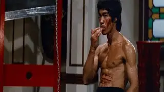 Enter the Dragon 1973 Bruce Lee licks his blood scene 4K HDR