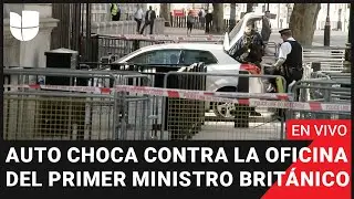 🚨 Auto choca contra la verja de Downing Street, residencia y oficina del primer ministro británico