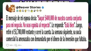 El mensaje de mi esposa decía: 