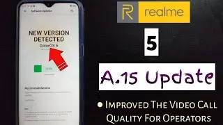 Realme 5 New Update - ColorOS 6.0.1 A.15 October Update🔥
