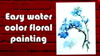 Water color flower| How to paint quick & easy flower bunch| Easy floral painting ideas| Water colour