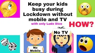 how to keep kids busy during lockdown | NO MOBILE NO TV | Kids Fun Educational Game