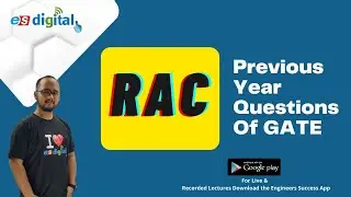 Refrigeration and Air Conditioning GATE Questions | RAC PREVIOUS YEAR QUESTION SERIES | ME |