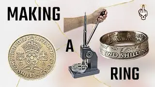 Making a ring from a 2 shillings Coin! Coin Ring Making! Jewelry Making