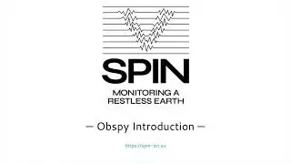 SPIN-ITN: Obspy Intro