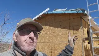 Off Grid Senior on a Roof. Time for Gable End Fascia!
