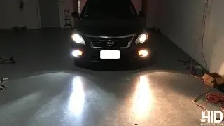 2013 Nissan Altima - Blesk HID kit + HCX PHILIPS 4300K OEM H11 HID BULBS installation DIY guide