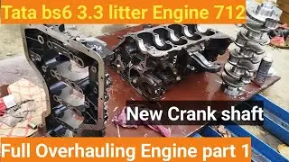 Tata bs6 3.3 litter engine  full Overhauling