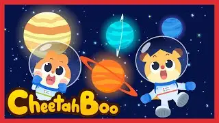 🚀Cheetahboo and friends went to space trip | Solar system | Nursery rhymes | Kids song | #cheetahboo
