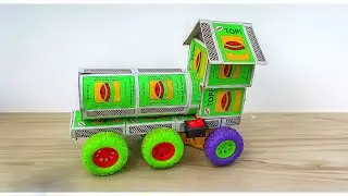 How to make a Train 🚂 easy at home from matchbox and DC Motor