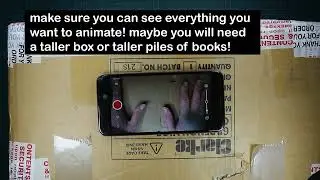 how to make your own animation stand from a box