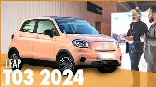 LEAP T03 🔋 C'EST LA VOITURE ELECTRIQUE LA MOINS CHÈRE | Mondial de l'Auto 2024