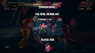 FAIL DEVIL JIN RAGE ART #tekken8 #gaming