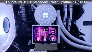 3.5 Inch IPS Type C Secondary Screen for Computer CPU GPU RAM HDD