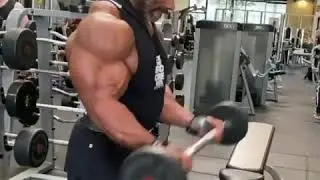 Dexter Jackson 21 rep bicep workout