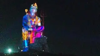 The Light Show of Statue of Belief in Nathdwara 