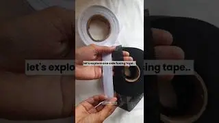 How to use one side fusing tape? @Dhruviparmanandwala #sewingtips #hemming