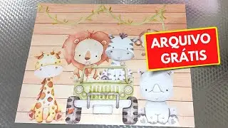 Festa Safari para Imprimir - Painel Safari Grátis