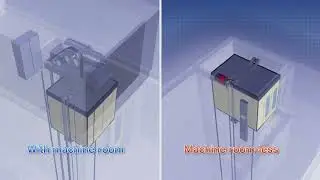 Rope Elevator (with machine room)：Overview/Basic structure (English)【TOSHIBA ELEVATOR】