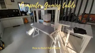 Computer Gaming Table with Top shelves How to build (Full details)