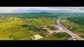 Countryside View In Cambodia Drone Footage