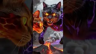 Part 4 | he Rise of the Fire Guardian! 🔥 Destined Battle Above the Lava 🌋 #Shorts #shortvideo #cat