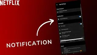 How to turn on/off notification on Netflix