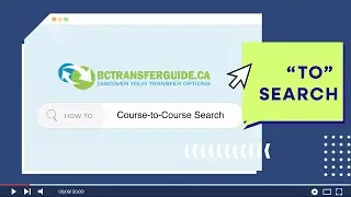 How to use the BC Transfer Guide Course-to-Course 