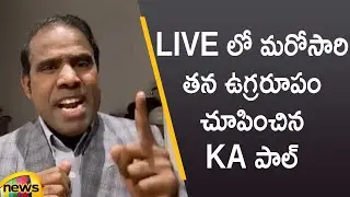 KA Paul Aggressive Speech In LIVE | KA Paul Latest Selfie Videos | Latest Political News | MangoNews