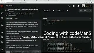 Codewars 7 kyu Numbers Which Sum of Powers of Its Digits Is the Same Number JavaScript