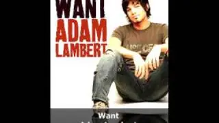 Adam Lambert - Want