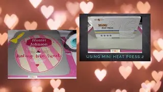 HTVRONT MiNi Heat Press 2 with Dollar Tree Wood Round