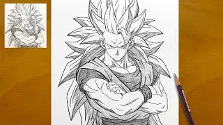 How to Draw Goku Super Saiyan 3 🔥 | Epic Anime Drawing