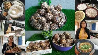 bina ghee bina gud sugar free laddu & LUNCH👩‍🍳DRY FRUITS DATES LADDU👩‍🍳BAJRE ki ROTI👩‍🍳BAIGAN BHARTA