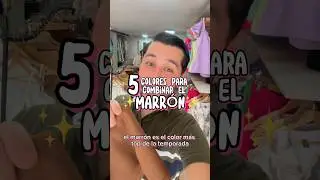 5 Colores para combinar con Marr&oacute;n ✨💖