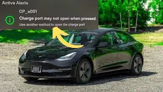 &ldquo;Charge port may not open when pressed&rdquo; warning in Tesla