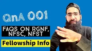 QnA 01 | RGNF, NFSC, NFST, JRF in Private University | UBAID SIDIQUE