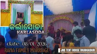 Beautiful Wedding Tent Decoration | Karlasoda Village Marriage | Bhawanipatna | 08-01-2026