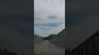 Driving over a bridge in Stoney Creek, New Brunswick