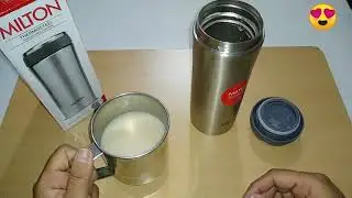HOT & COLD TEST - Milton Thermosteel Optima Stainless Steel Flask