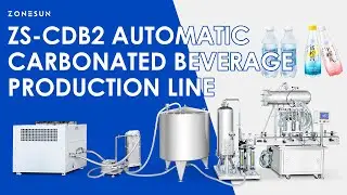ZONESUN ZS-CDB2 Carbonated Drinks Production Line For Beverage Filling & Soda