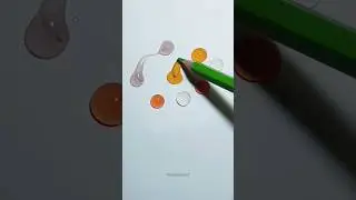 Fun color water drop🟢🔴 #art #iqtes #funny #gaming #drawing #shorts