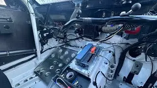 AIM PDM Installation and ECU Relocation Mercedes W202 AMG Track Car (Part 1)