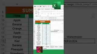 How to sum values from based on selection in excel  #excelvbatutorial #excelmacros  #microsoftoffice