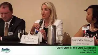 State of the state 2016 Rep Elise Hall opening comments.