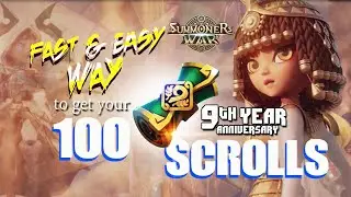 Summoner's War - Fast and Easy Way to get 100pcs 9th Anniversary Scrolls