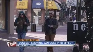 Smoking ban begins on Pearl Street Mall